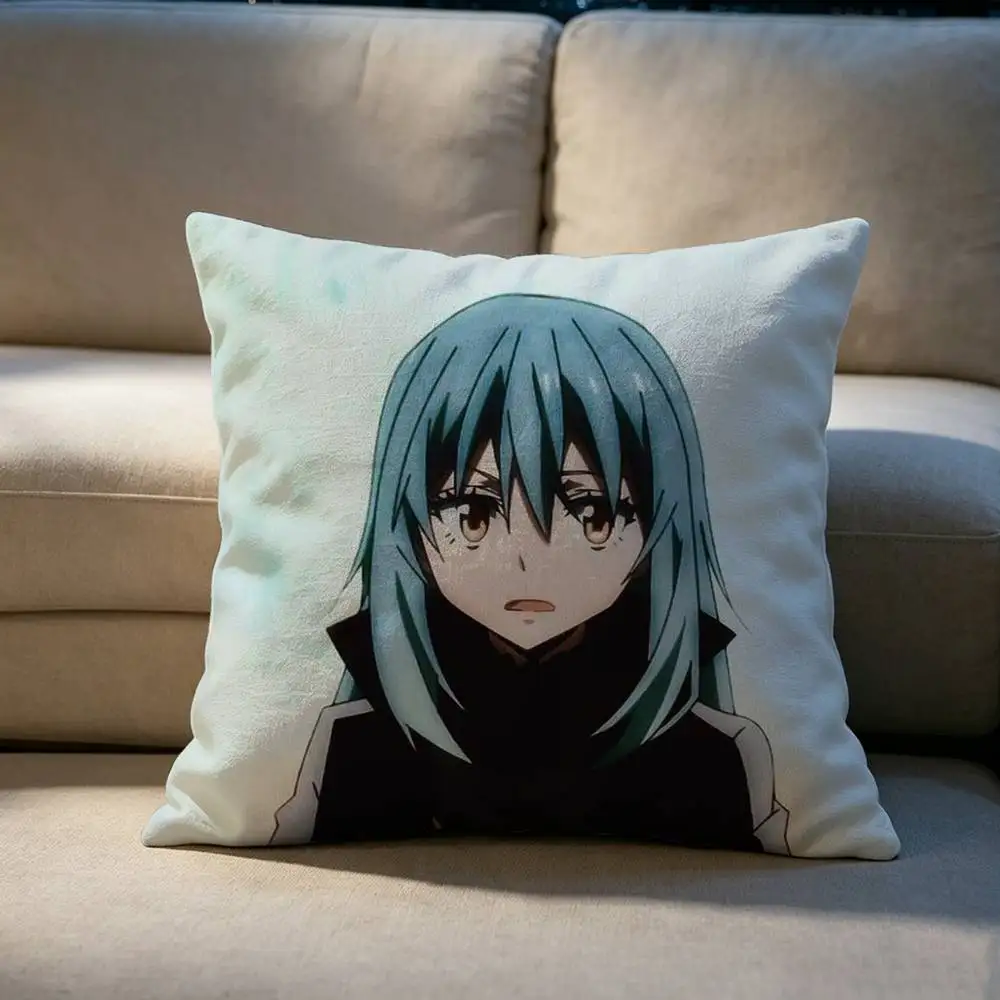 Rimuru Tempest Slime  Pillow cover Soft Microfiber Pillowcase Home Sofa Decor Surprise Decorative printed.