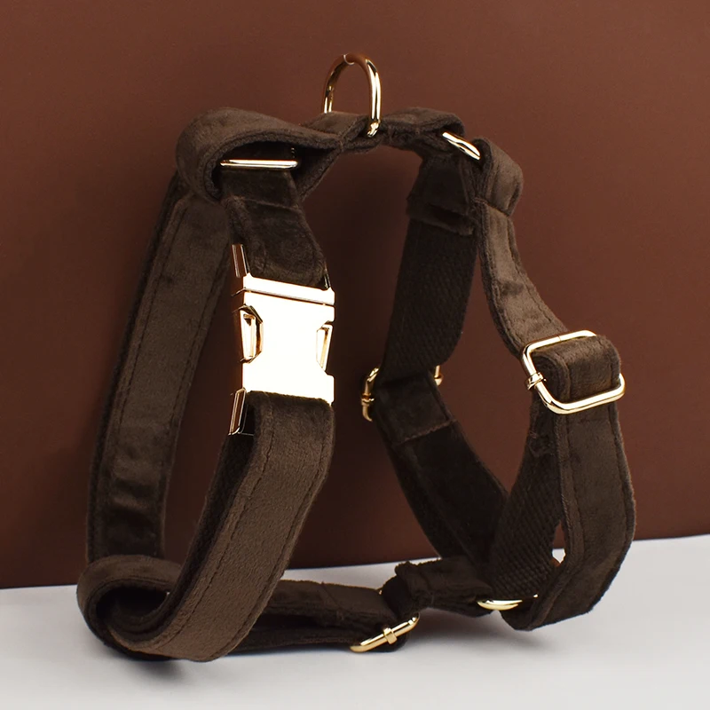Robustes Hundegeschirr aus Metall, Hochwertig mit Leine, DIY Verstellbares Hundegeschirr-Leinen-Set für Hunde – Detail 13