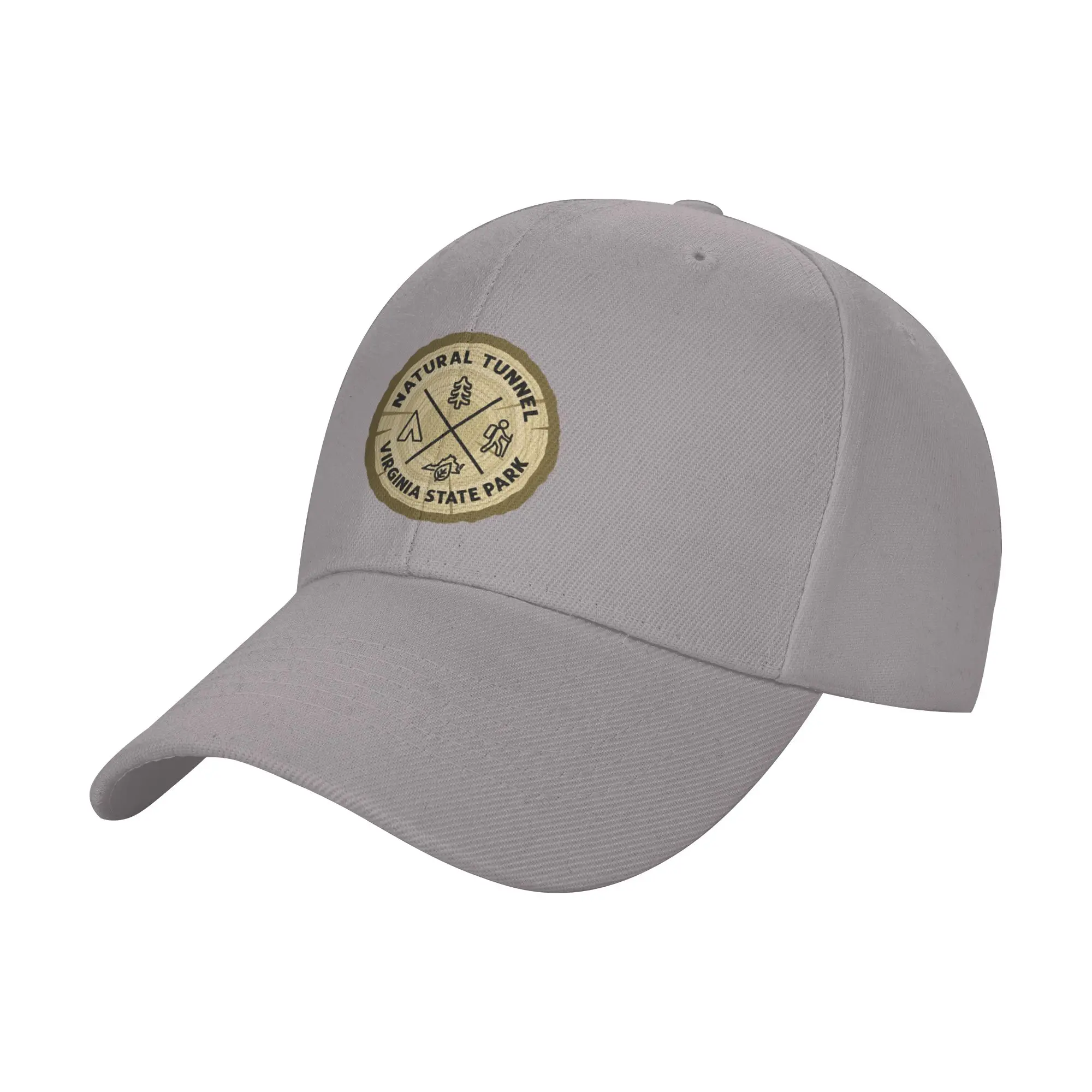 Hot Sale Natural Tunnel State Park Virginia Log Slice Baseball Cap  Sportswear Caps For Women  Urban Commuting Caps For Women