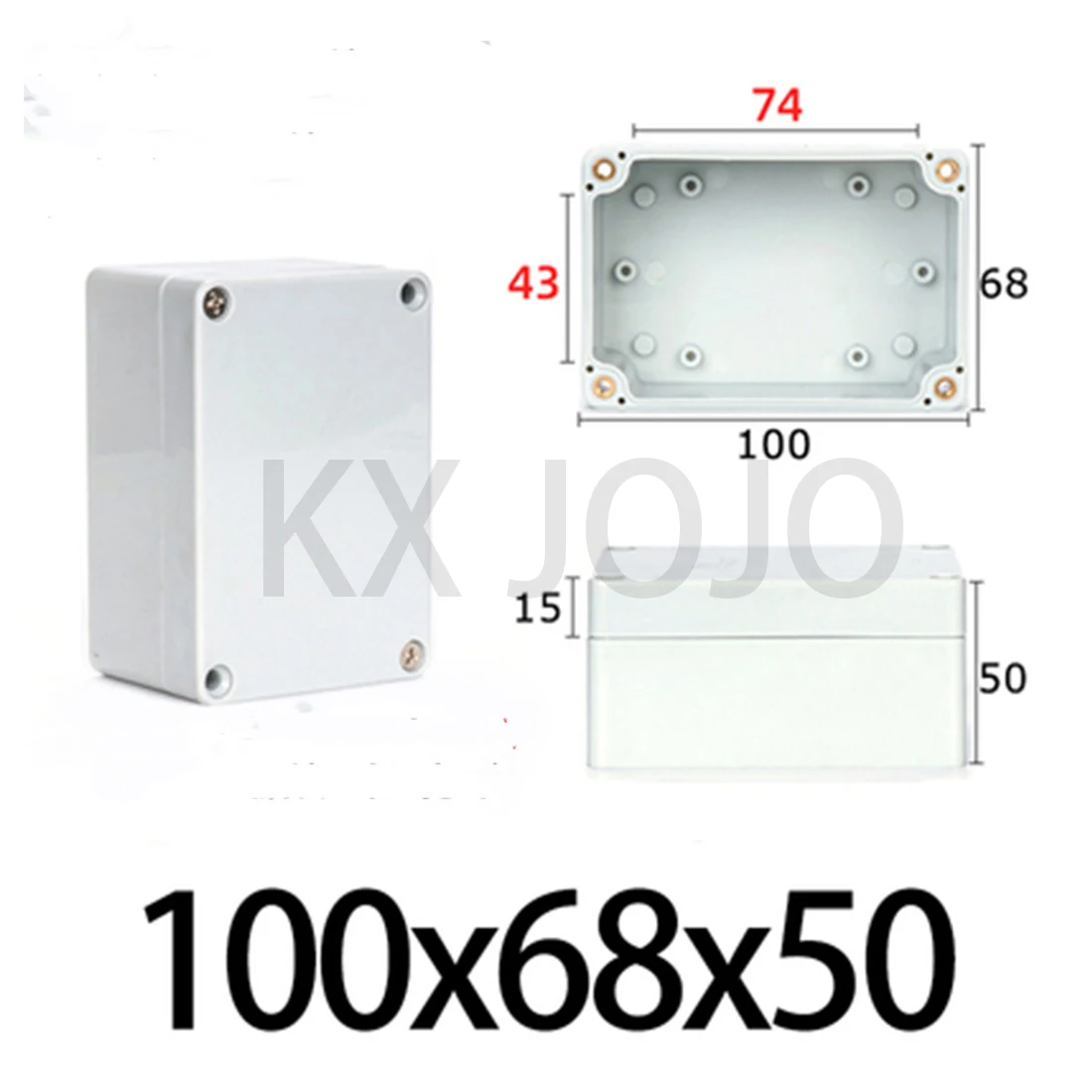 Plastic Waterdichte Doos Outdoor Monitoring Power Shell Abs Terminal Aansluitdoos Lithium Batterij Shell Begraven Doos