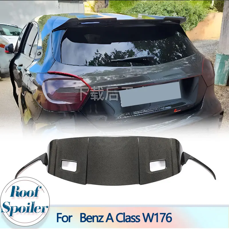 Car Rear Roof Boot Lip Wing Spoiler Carbon Fiber for Mercedes Benz A Class W176 A200 A260 A45 AMG 2013-2018 Rear Wing Spoiler