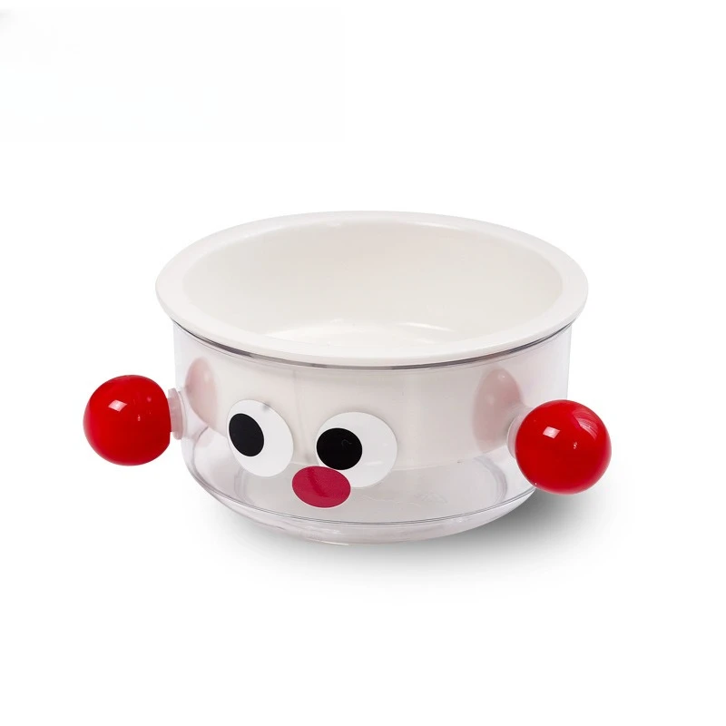 

Cartoon Ceramic Cat Bowl Double Layer Detachable Food Water Dish Wide Mouth Cute Design Anti Wet Split Feeding Bowl Cats Pets
