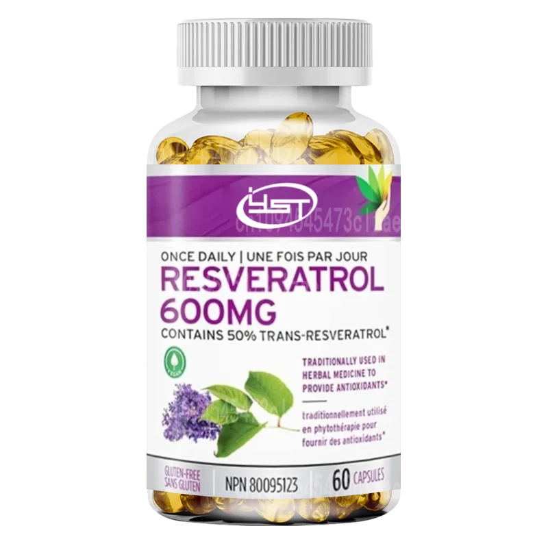 Renew Actives Optimized Resveratrol Supplement - 600mg Natural Resveratrol Complex with 50% Trans Resveratrol