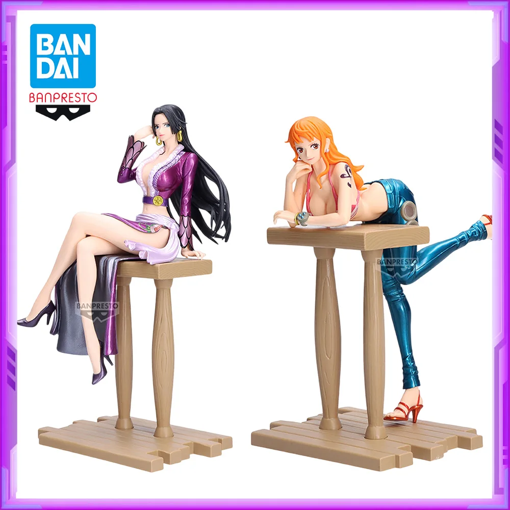 

Оригинальный BANDAI Banpresto JOURNEY ONE PIECE Nami Boa Hancock гальванические цветные ПВХ аниме фигурки экшн-фигурки модель игрушки