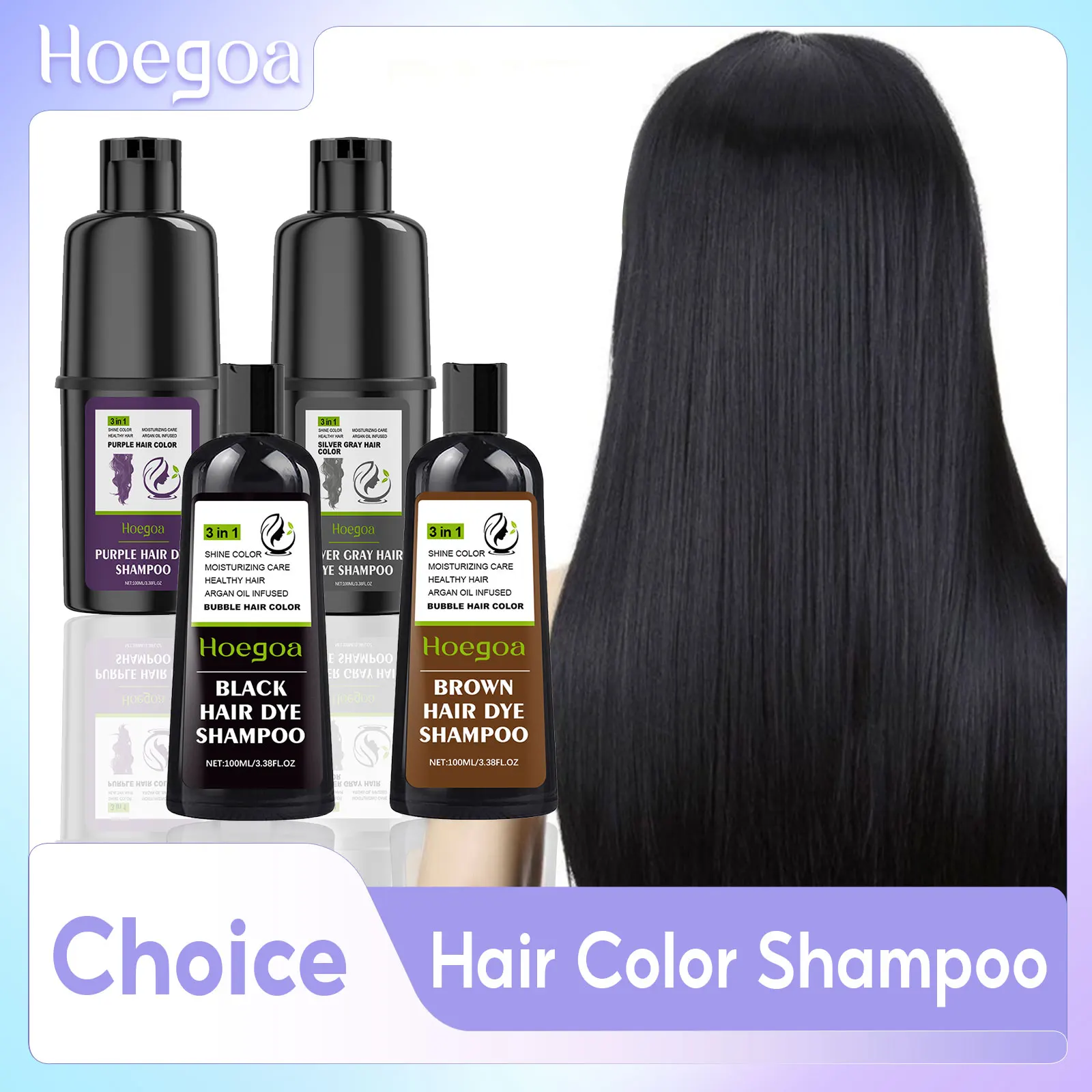 

Hair Dye Shampoo Cover Grey Hair Instant Change Black Deep Nourish Reduce Scalp Irritation Repair Damage Hair Coloring Products