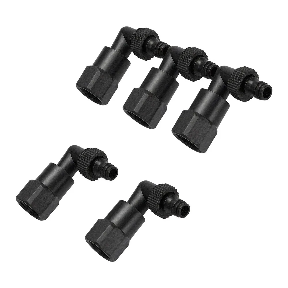 Right Angle Hose Elbow Connector with 12 inch Female Thread and Push Fit Male Quick Connector for UK Garden Hose Systems