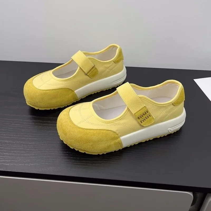 

2025 Summer Hot Seller New Genuine Leather Casual Women's Shoes Breathable Casual Mary Jane Sandals Puff Shoes