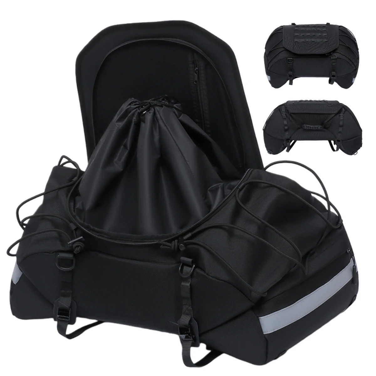 

Waterproof Multifunctional cycling backpack Tail Bag Wear Resistant Waterproof Rear Motorcycle Suitcase for Electric Biker Bag