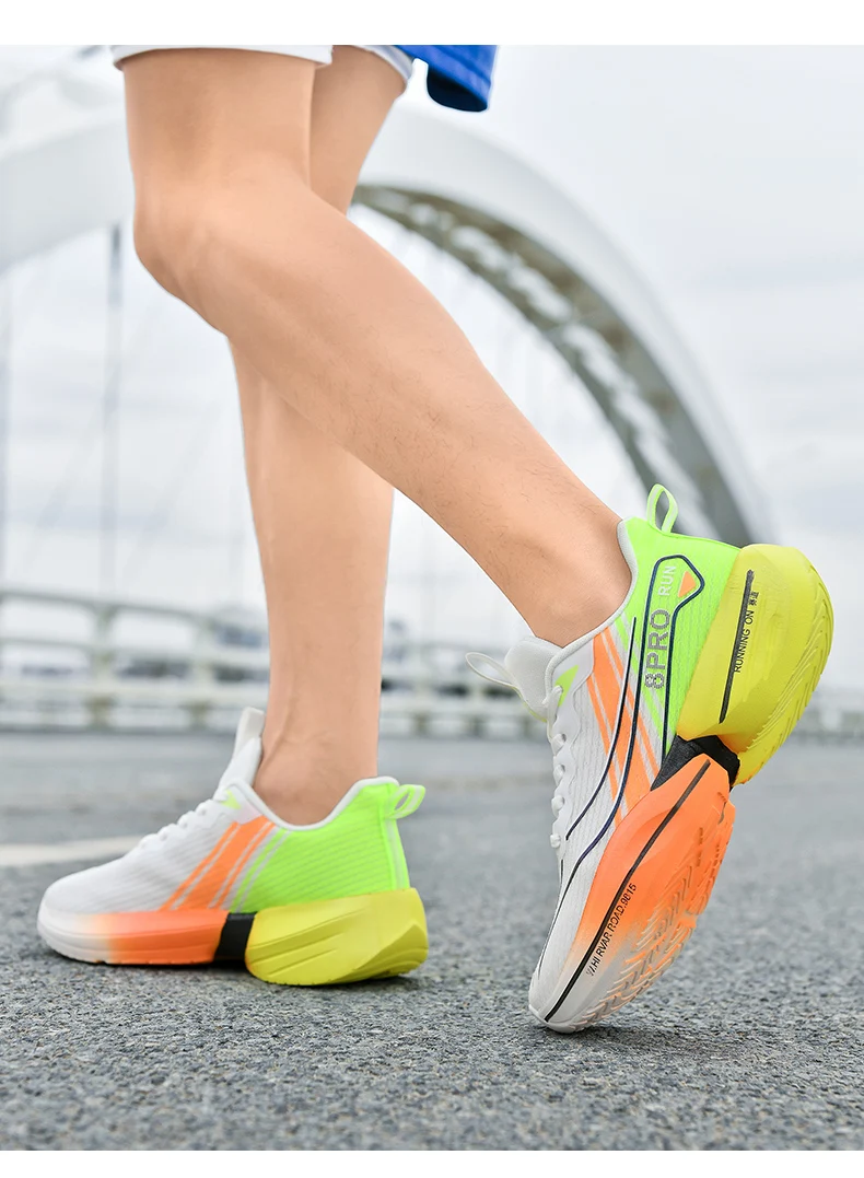 Herren-Laufschuhe mit Carbonplatte, Marathon-Spezialität, atmungsaktiv, leicht, bequeme Damen-Sportschuhe, Prime – Detail 19
