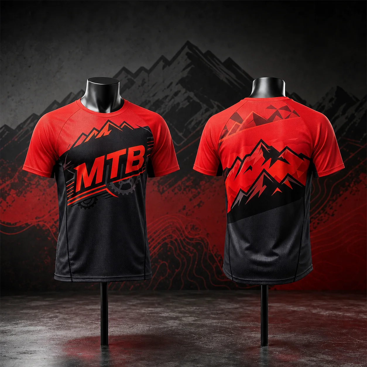 Maillot de cyclisme unisexe re - Mountain Biking Wallpaper avis et prix