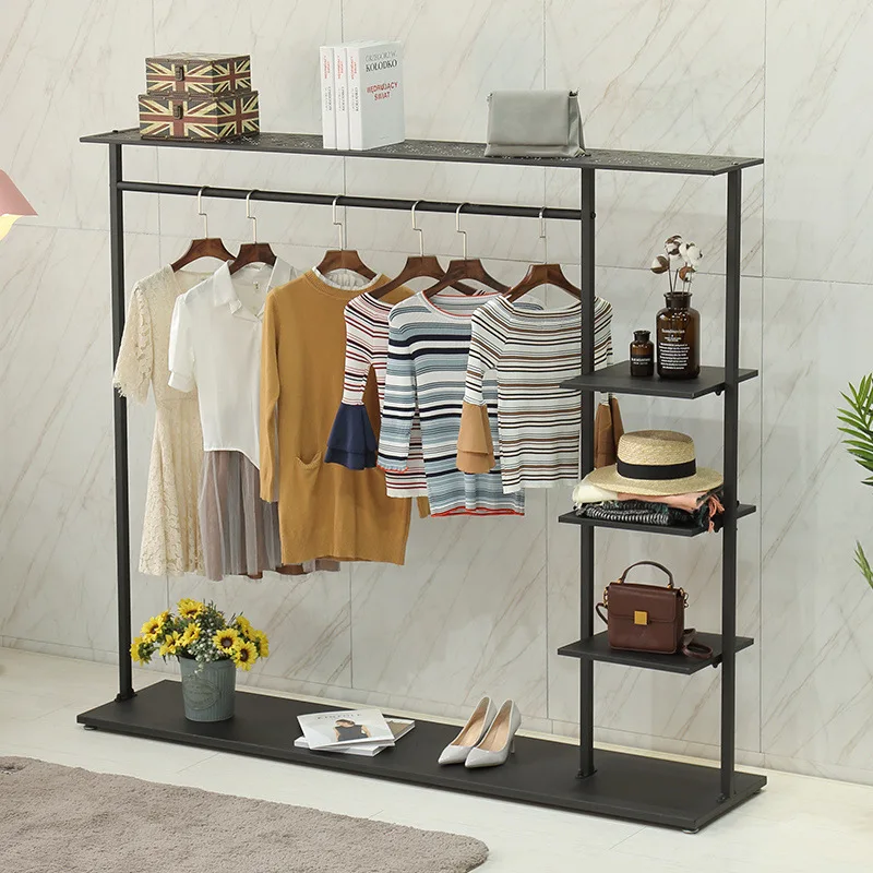 간단한 코트 걸이, 연철 침실 옷 걸이, 바닥에서 천장까지 가정용 수납 공간