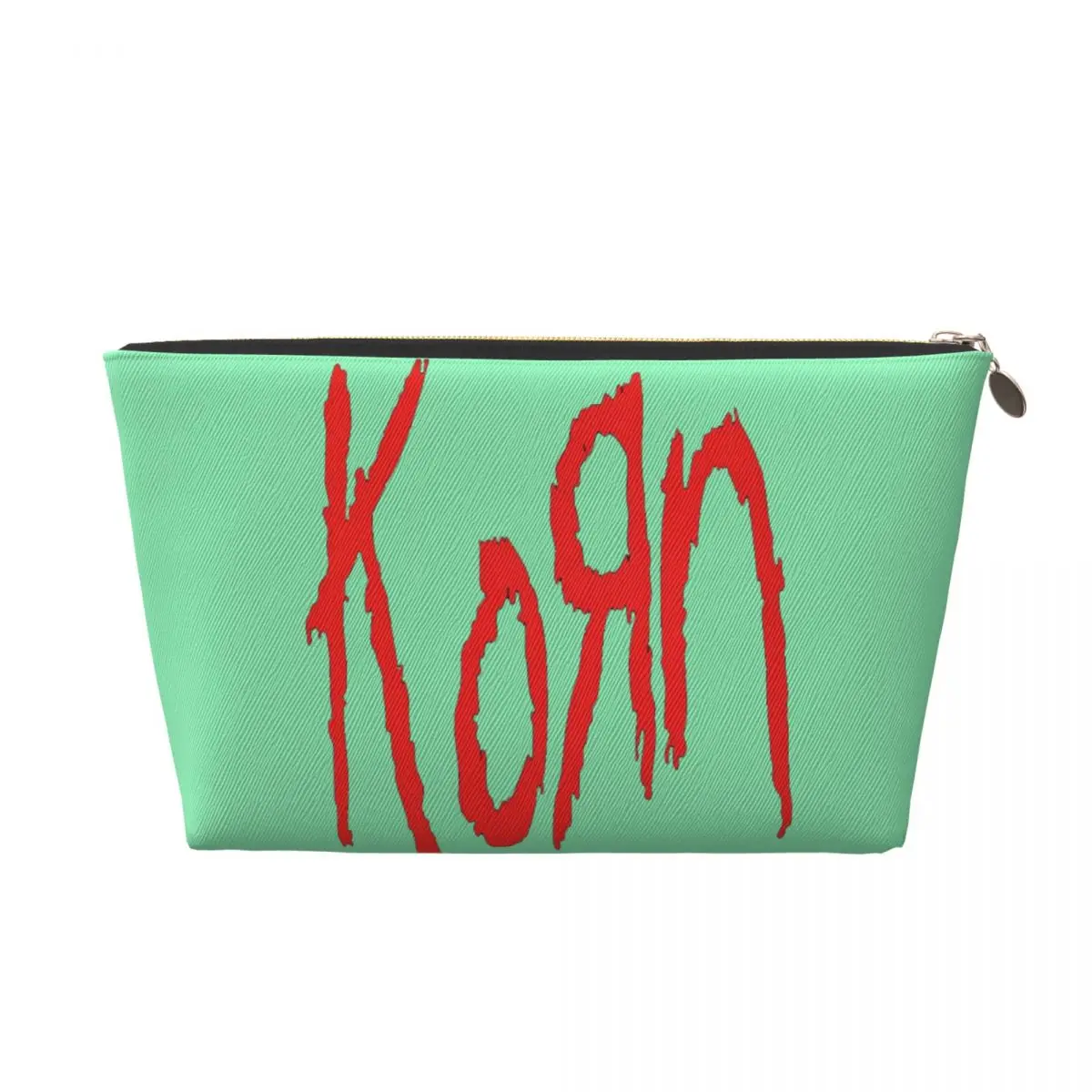 Custom Korns Rock Band Metal Gothic Travel Toiletry Bag Women Cosmetic Makeup Bag Beauty Storage Dopp Kit