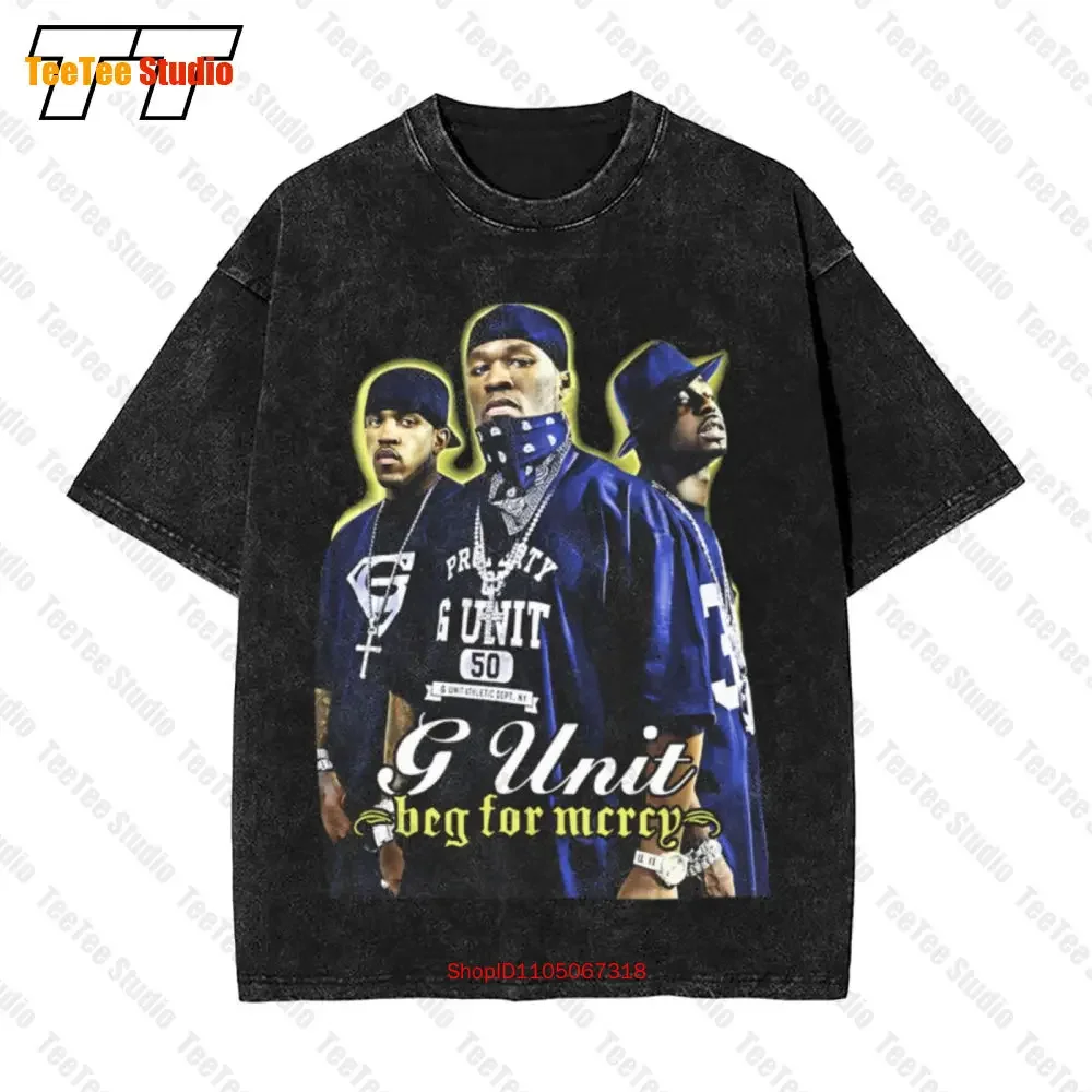 Beg For Mercy Rapper Guerilla G Unit Hip Hop 50 Cent Vintage Oversized T-Shirt GFZS