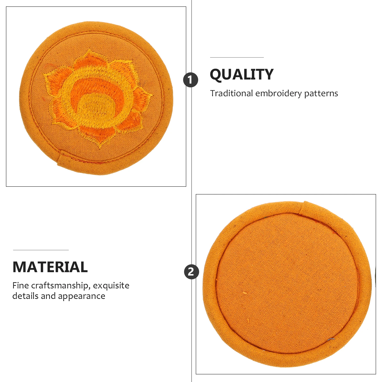 

Lightweight 16cm Pot Pad Religious Themed Cushion Material Sound Bowl Accessory