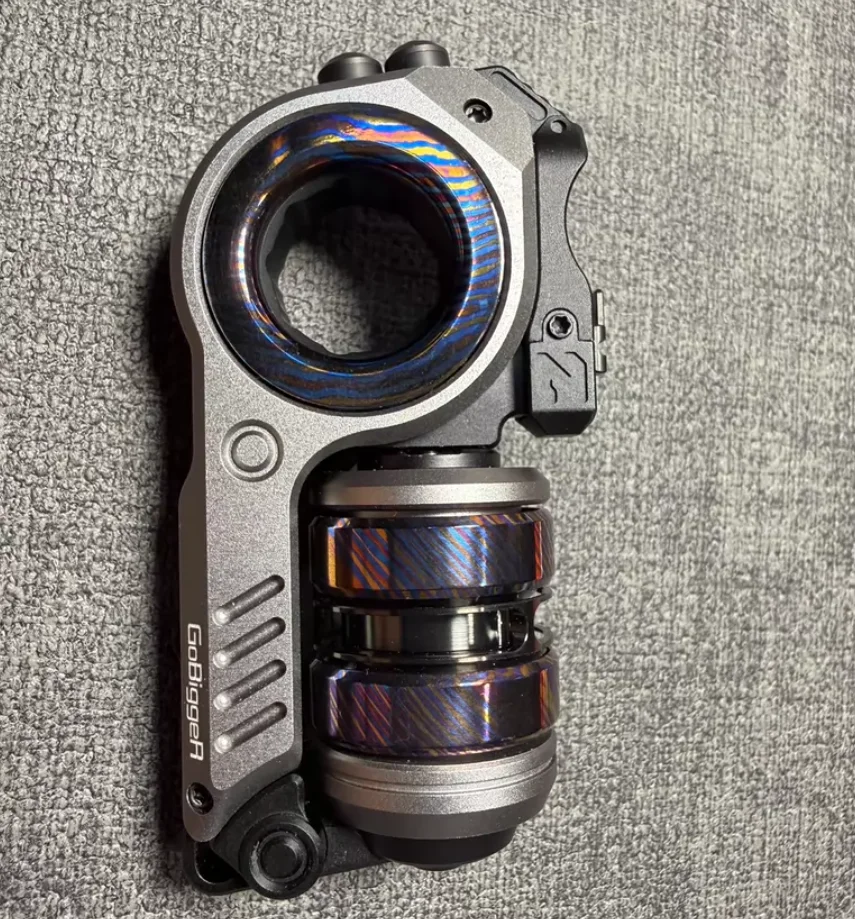 EDC GoBiggeR Dan Dan EDC Silver Aluminum Alloy spinner Fingertip gyroscope Decompression toys