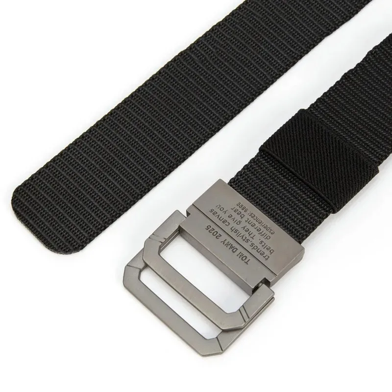 Automatischer Gürtel mit Schnellverschluss – Unisex-Gurtband aus Nylon in Militärqualität, robuste Metallschnalle für Outdoor-Sport und Freizeitkleidung – Detail 2
