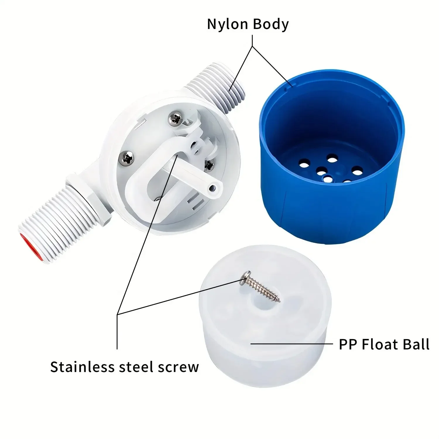 Fully Level Control Float Valve 1/2 Auto Shut Off Automatic Water Stop Automatic Water Make-up Controller Kf