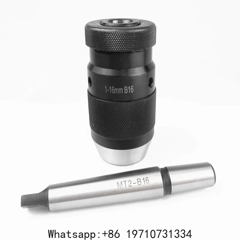 

Keyless B16 1-16mm Lathe Drill Chuck MT2-B16 Arbor Self Tightening Drill Chuck HT2942