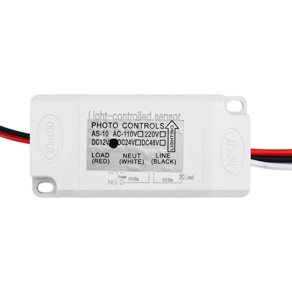 DC12V DC24V التحكم في الضوء مفتاح مستشعر الصور مصباح ليد التبديل مفتاح مستشعر مقاوم للماء مفتاح مستشعر التحكم في الصور