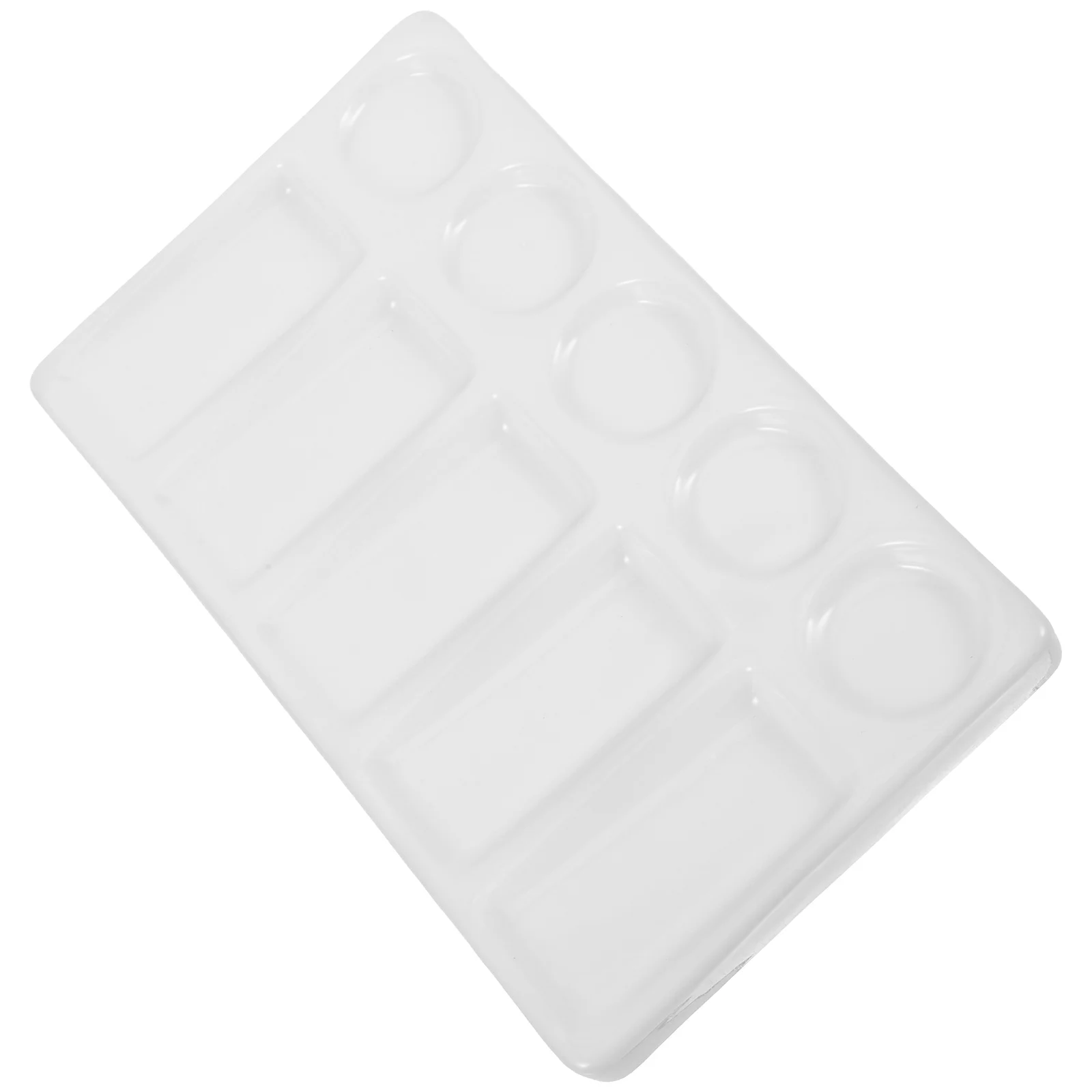 

Керамическая герметичная краска на 10 скважин прямоугольной формы из фарфора и керамики (белая)