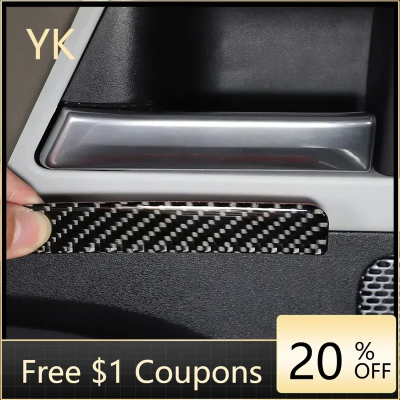 

For Land Rover Defender 90 110 130 2020-2024 Soft Carbon Fiber Car Inner Handle Cover Trim Sticker Interior Car Accessories