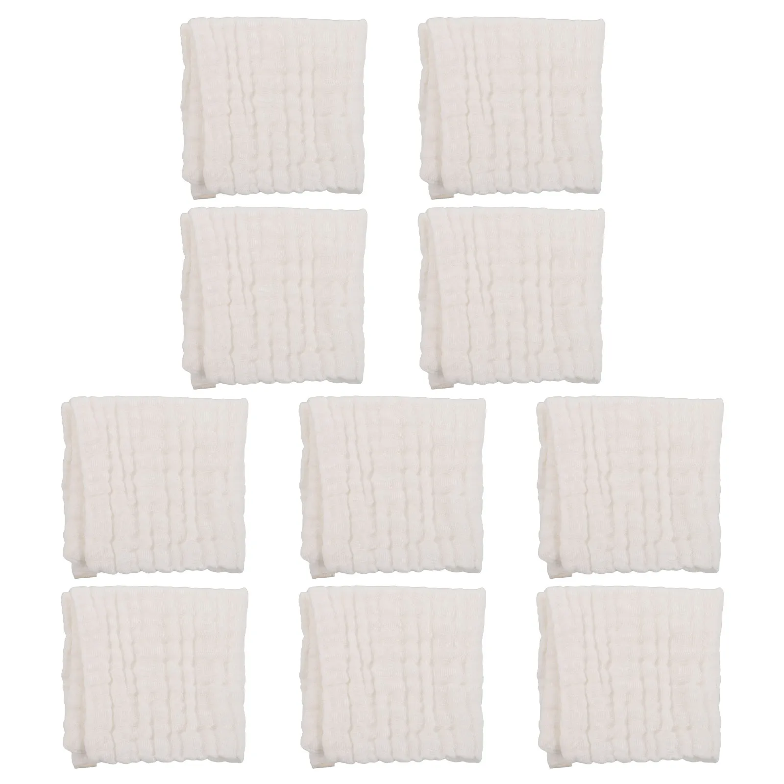 10 Toallitas de Algodón para Bebé, Toallas de Gasa Suaves para Recién Nacidos, Paños para Regurgitaciones para Piel Sensible, Toalla de Saliva para Baño de Bebés