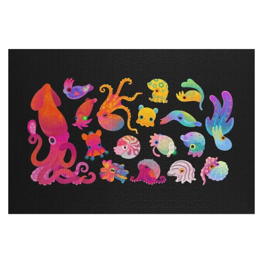 

Cephalopod Jigsaw Puzzle Photo Custom Wooden Animal Custom Name Child Toy Customized Gifts For Kids Puzzle