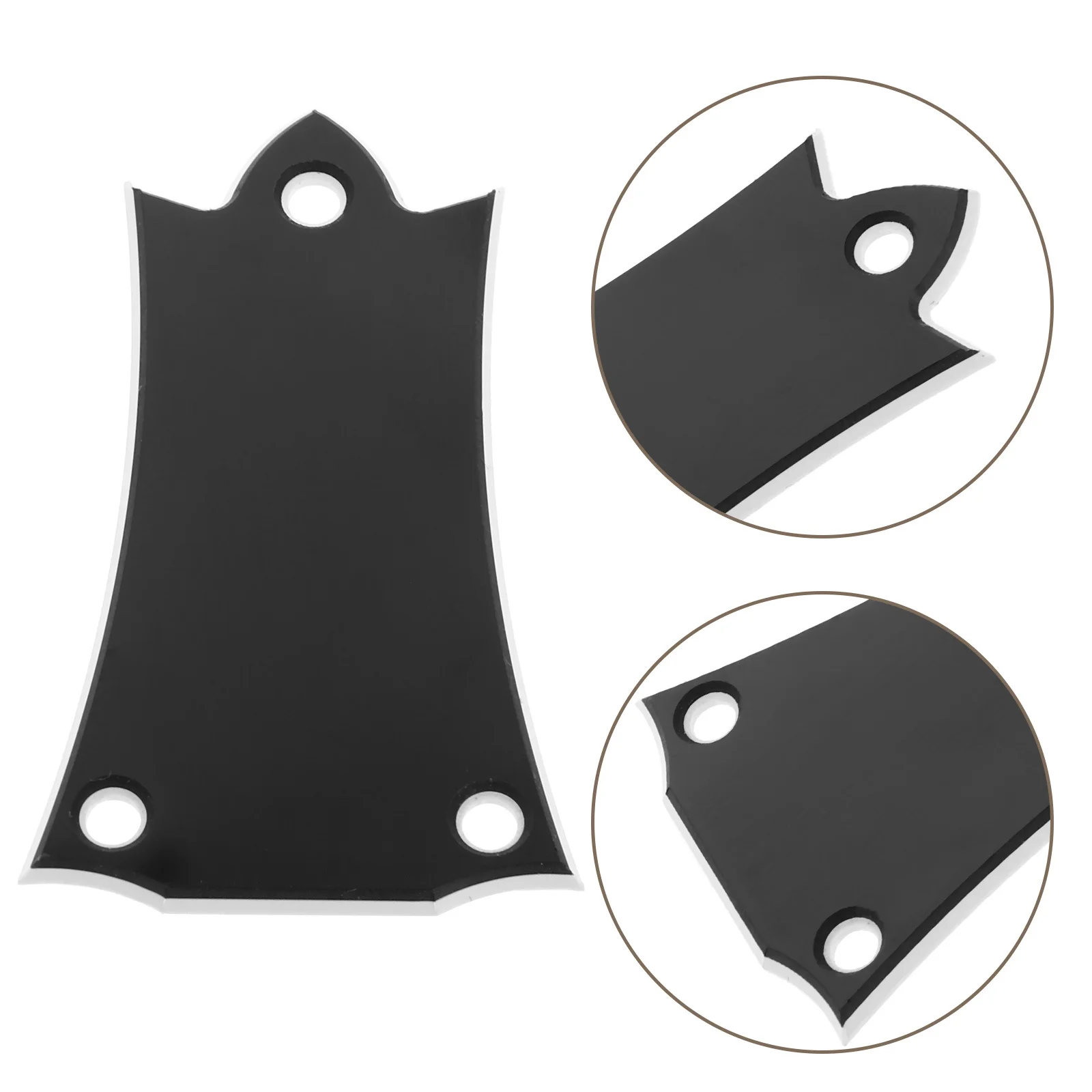 1 مجموعة غطاء رأس معدني أسود قضيب تروس درع للجيتار الكهربائي باس لوحة الرقبة وسادة تعديل الدقة