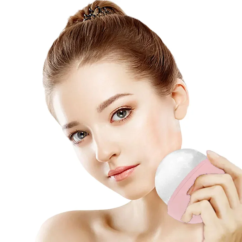 قطعة واحدة من أسطوانة الثلج للوجه والعين، أدوات العناية بالبشرة على شكل مكعب لتجميل الوجه، قالب ثلج من السيليكون