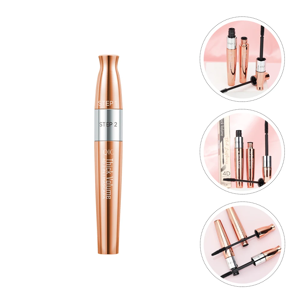 

1pc Waterproof 2-In-1 Mascara Dual-End Curling Thickening Eyelash Mascara For Women Long-Lasting Makeup Daily Party Use
