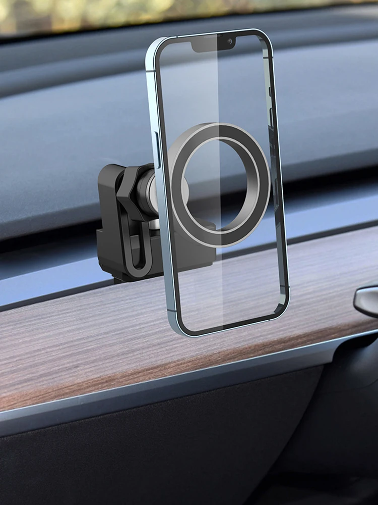 Mobile Phone Holder Universal Navigation Car Holder 360 Degree Rotation Quick Access Auto Accessories for Tesla Model 3 Model Y