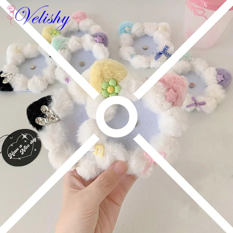 

Плюшевые органайзеры для значков с кошачьими ушками, 58 мм, держатель для значка, чехол для переноски значка для женщин и коллекционеров, рюкзаки, аксессуары