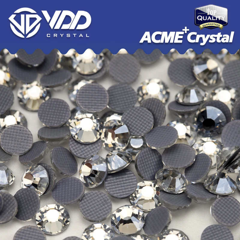 VDD 059 Sliver Shadow ACME+Series Top Quality Glass Rhinestones Crystal Flatback Hotfix Strass Stones Clothes Decorations