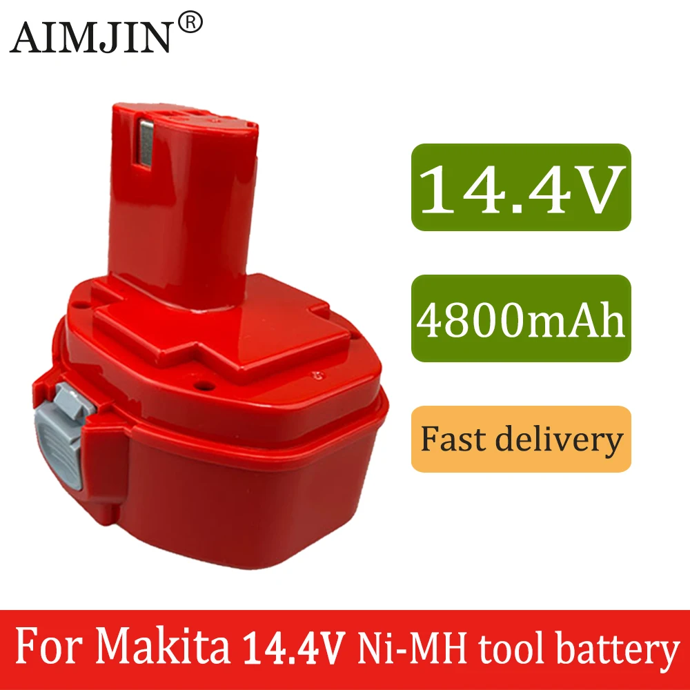 

14.4V 4800mAh Replacement Ni-MH Battery For Makita PA14,1422,1420,1433, 1434, 1435, 6281D,6280D 6237D 6337D 8281D 6228D