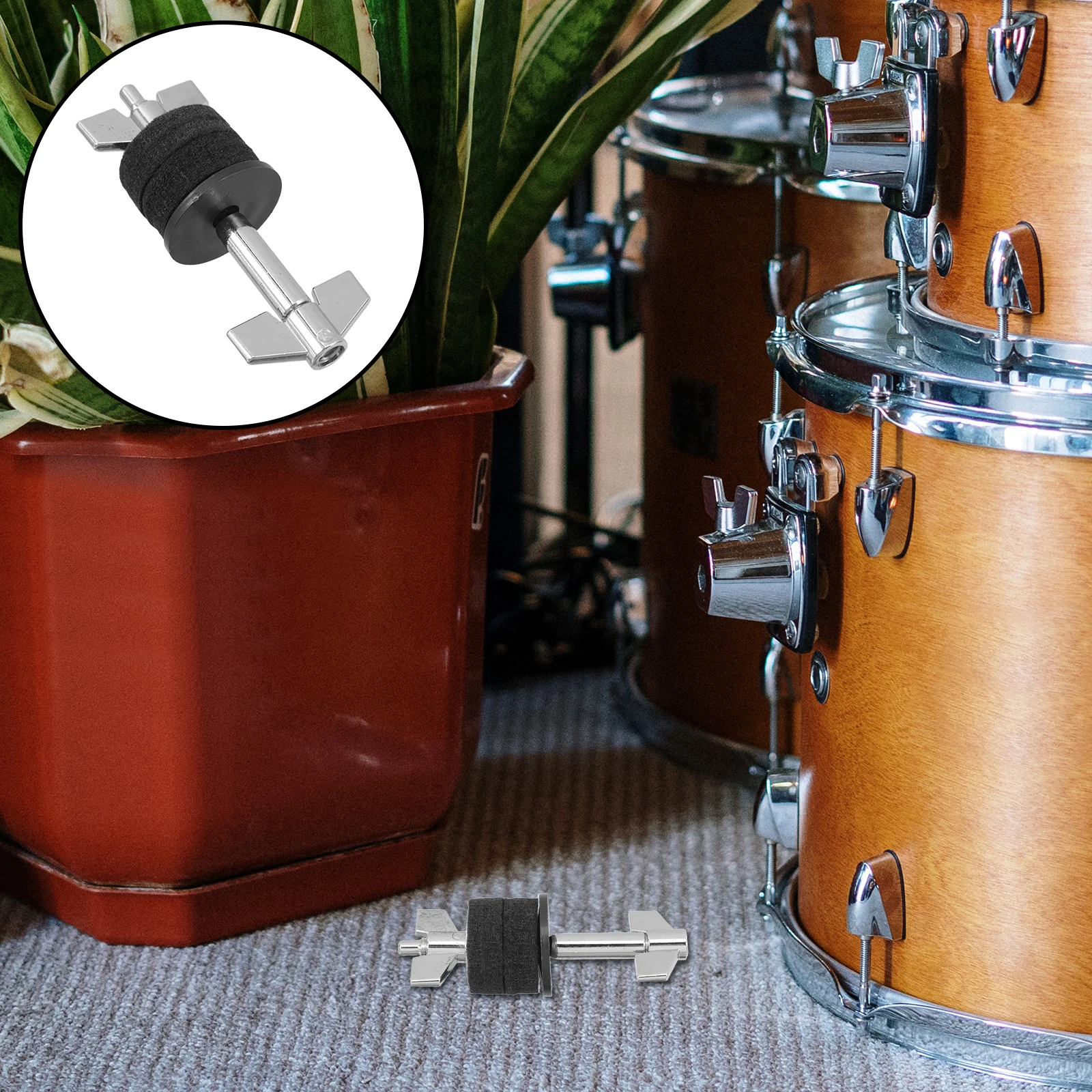 

Drum Cymbal Stacker Holder Arm Kit Mounting Cymbals Attachment Post Adjustable Alloy Boom