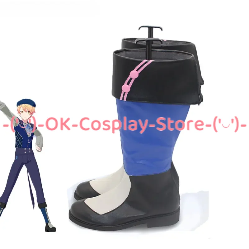 Tenma Tsukasa Cosplay Schoenen Spel Project Sekai Pu Schoenen Halloween Carnaval Laarzen Cosplay Rekwisieten Op Maat Gemaakt