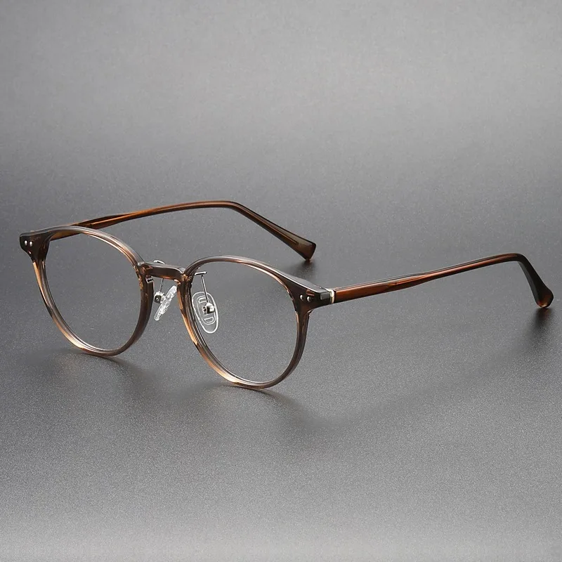 

Retro Square Face Women's Glasses Frame Men Can Be Equipped with Anti-blue Light Color-changing and Anti-fog Lenses