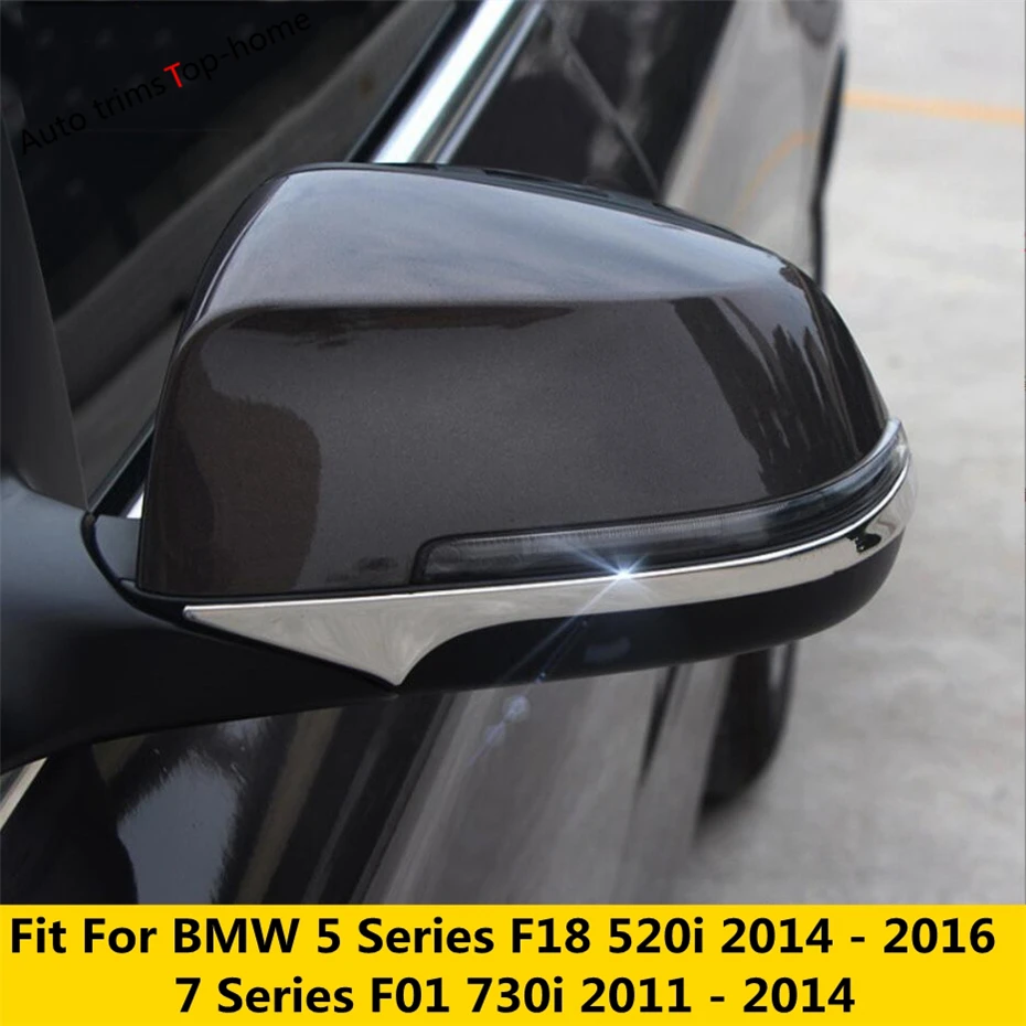 

Rearview Mirror Strip Cover Trim For BMW 5 Series F18 520i 2014 - 2016 / 7 Series F01 730i 2011-2014 Stainless Steel Accessories