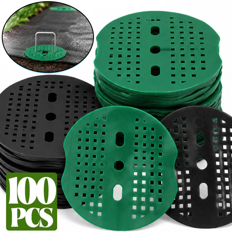 Wholesale Plastic Buffer Washer Garden Staples Pegs Anchoring Landscaping Ground Covering Garden Lawn Fixed Nails Gardening Tool