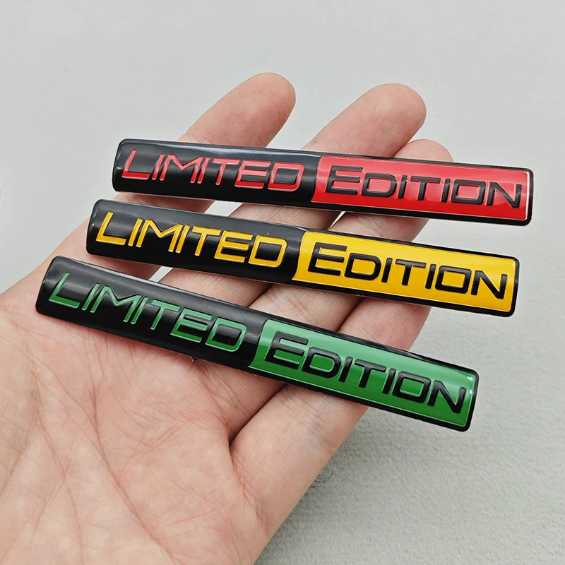 

1/2 шт. 3D алюминиевые эмблемы LIMITED EDITION, наклейки-декали для автомобилей BMW, Audi, Honda, Opel, Toyota, Mazda, аксессуары для мотоциклов