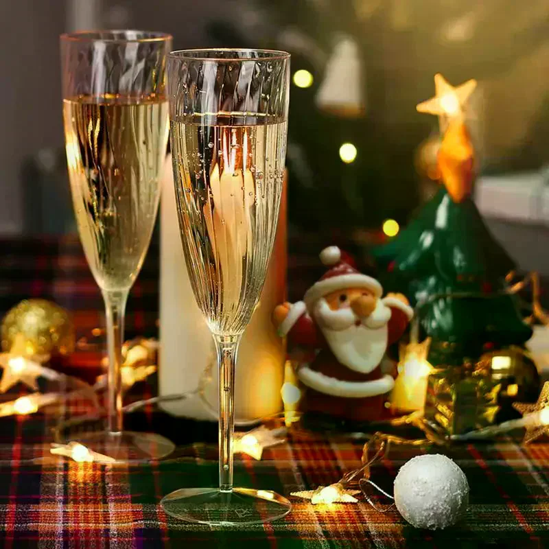 Plastic Wine Glasses Vintage Champagne Cups Cut Goblets Unbreakable Cocktail Glasses 1 PCS