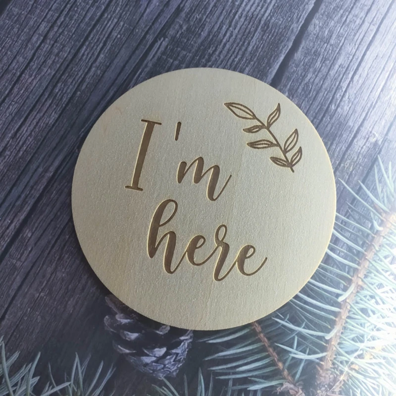 13 szt. Karty rejestrujące miesięczny wzrost noworodka Drewniane karty pamiątkowe urodzenia Rekwizyty fotograficzne