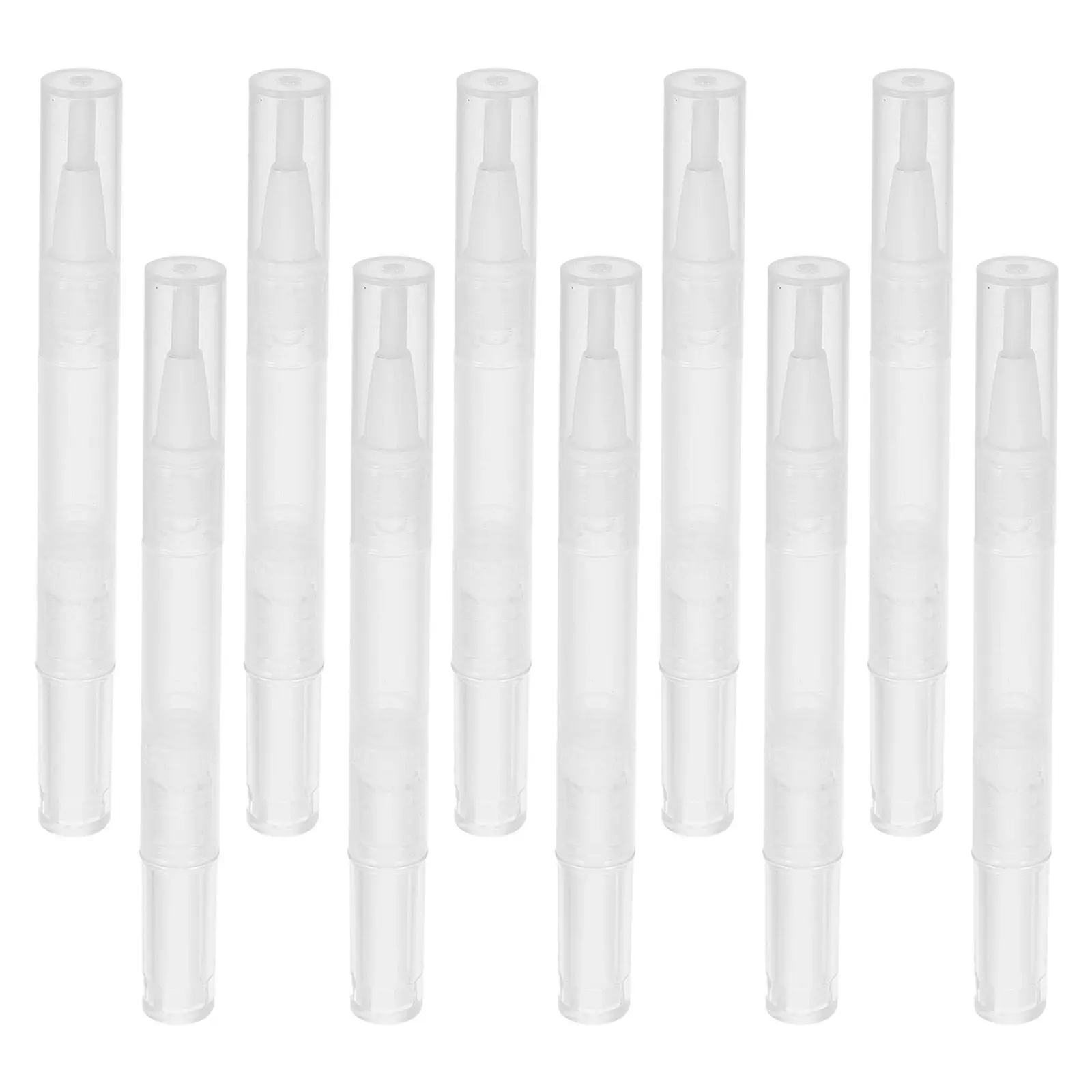 

10Pcs Transparent Nail Oil Pen Empty Refillable 5Ml Twist Tubes for Cuticle Care Essential Oil Lip Gloss Applicators