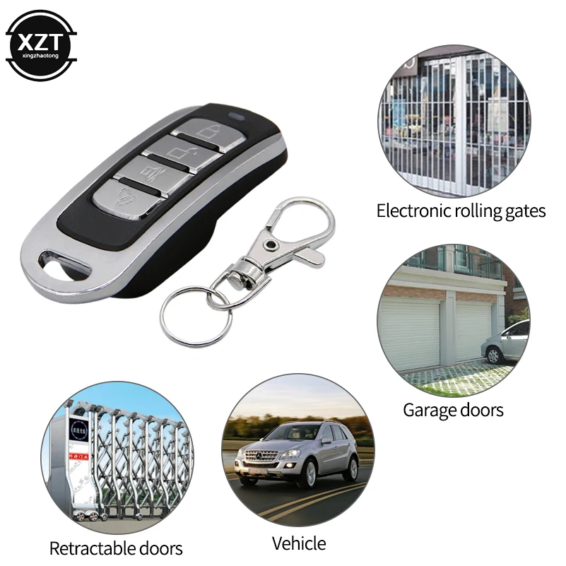 Auto Copy Remote Duplicator 433MHZ 4 Buttons ABCD ON/OFF Garage Gate Door Remote Controller Learning Copying For Home