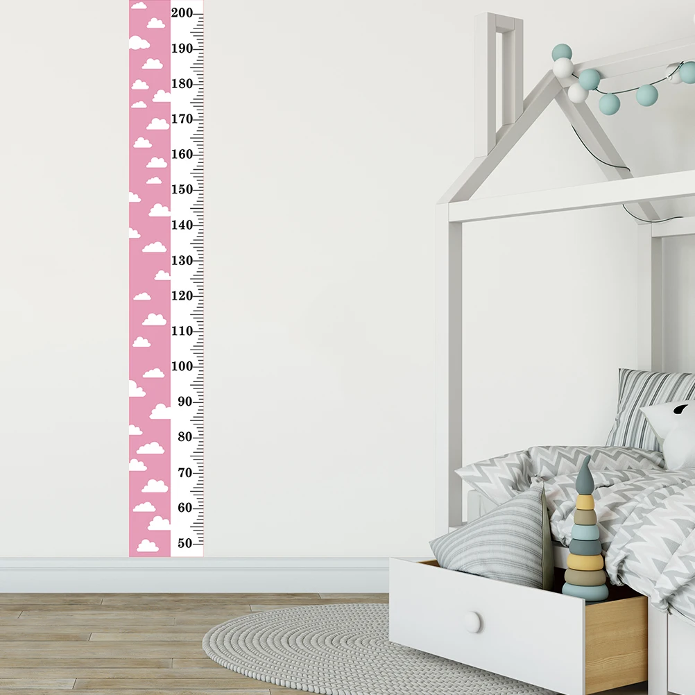 

Height Ruler Wall Sticker Decor Children's Room Bamboo Growth Chart Canvas Baby