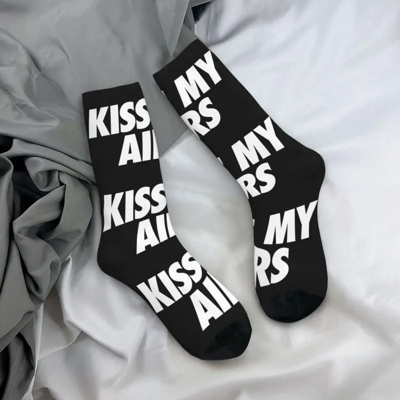 Kiss My Airs-Calcetines de vestir para hombre y mujer, calcetín cálido y divertido, novedad