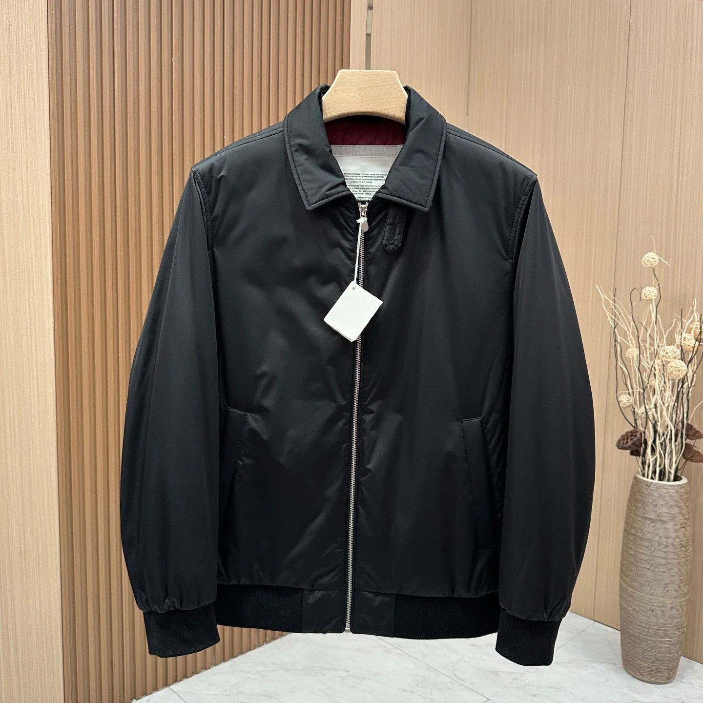 

BC Italian Lapel Solid Color Casual Men's Cotton Jacket