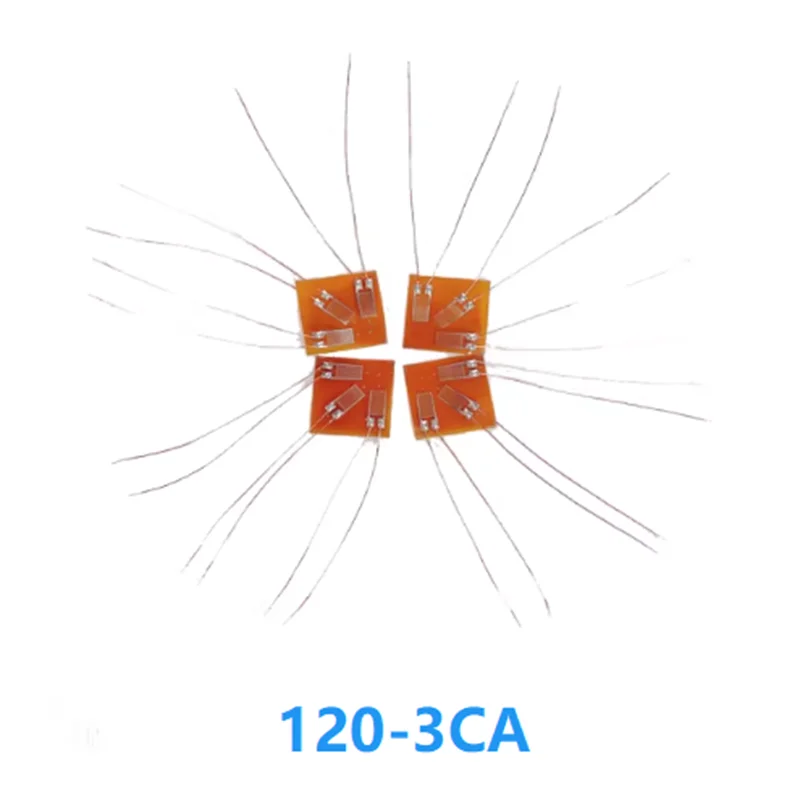 High Accuracy 2-Axis / 3-Axis Strain Gauge 120-3BA 120-3CA Solderable Lead for Strain Testing & Stress Measurement
