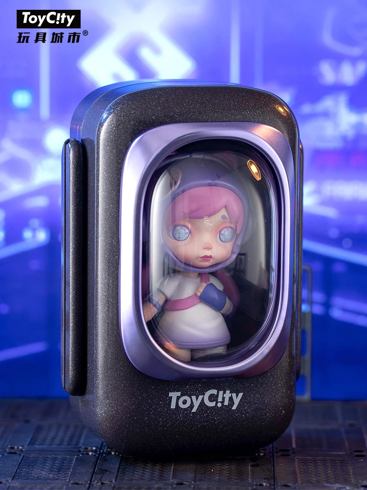 Blind Box Toy Laura Space Capsule Cyberpunk Series Guess Bag Caja Ciega Cute Kawaii Model Gift Surprise Doll Mystery Box Figures