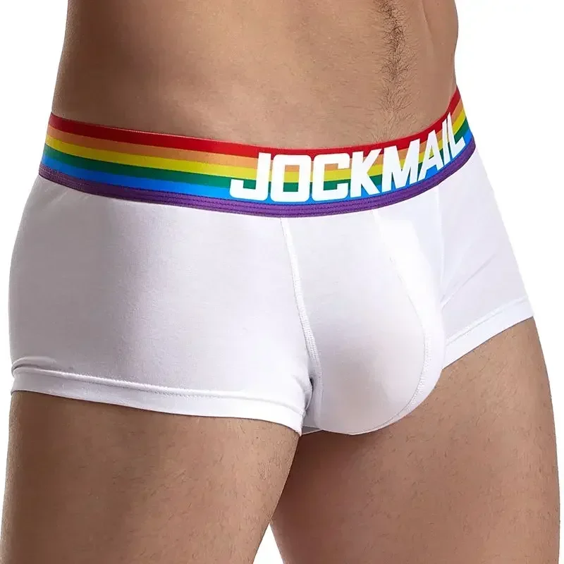 Rainbow Belt Man Underpants Boxershorts Cotton Men Boxers Male Breathable Underwear Men’s Panties Soft Boxer Briefs Balck White